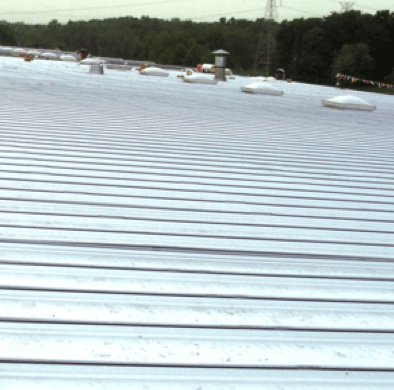 Low slope metal roofing